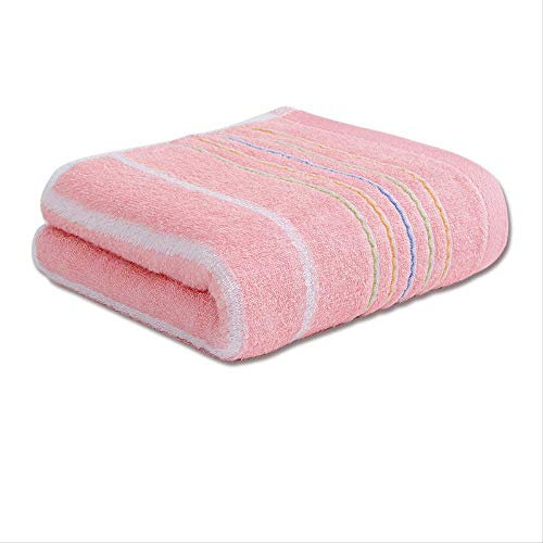 CCSYM Bambusfaser Handtuch, Erwachsene Gesicht Handtuch, Kindertuch, Bad Handtuch, Weiche Saugfähig, Antibakterielle Rosa