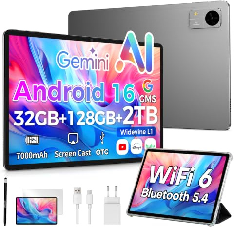 TECLAST M50T Tablet 10 Android 16,Tablet con Lapiz y Funda,WiFi 6, BT 5.4