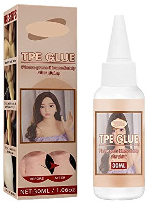 DUBUSH Silicone TPE Doll Tear Glue Repair Liquid Solvent Glue 30ml TPE Doll Repair Glue Silicone Sealing Impermeabile Trasparente Repair Liquid Silicone Adhesive for Crafts