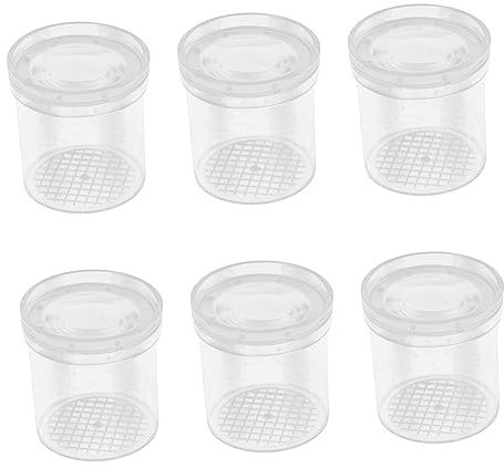 FOYTOKI 6 Stück Beobachtungsbecher Betrachter Schmetterlinge Behälter Reptilienhaus Outdoor Kinderzaun Gecko-Tank Krabbelspielzeug Lupe Glas Transparenter Becher Zum Beobachten