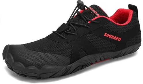 SAGUARO Zapatillas Barefoot Hombre Mujer Zapatillas Minimalistas Zapatos Barefoot Calzado Minimalistas Zapatillas de Trail Running Barefoot Shoes para Zero Drop Suela Noche,Gr.43