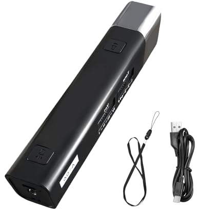 SPORWAY Elektronische Pfeife, Professionelle Schiedsrichterpfeife mit 3 Tönen Handpfeife, 2 in 1 Tragbare Notfallpfeife Trainingspfeife mit Taschenlampe für Trainer P.E.Teacher Outdoor (Schwarz)