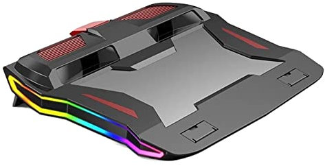 Laptopkylare, Kylplatta För Bärbar Dator Med 2 Tysta Stora Fläktar Vid 2000-4000 RPM, 2-hastighetsjustering, RGB-belysning, För 14-17,3 Tums Stativ För Bärbara Datorer