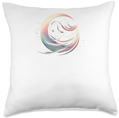 Wind Dance Boomerang Throw Pillow