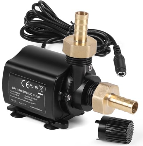 SWAWIS Bomba de Agua Sumergible Bomba de Agua 12V 800L/H 4,5M Bomba Sumergible con Control de Velocidad Pequeña Silencioso Bomba Agua Bomba Agua para Acuario, Estanque Pecera, Fuente