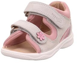 Superfit Mädchen Polly Sandale, Hellgrau Rosa 2500, 25 EU