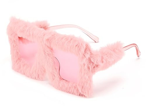 Arrderly Gafas de Sol de Peluche de Gran Tamaño - Personalizadas a la Moda, Ojo de Gato, para Fiesta, Carnaval, Accesorios de Fotografía, Cumpleaños