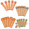 Flache Münzrollen, Münzrollen,20pc Flache Münzverpackungen, Münzrollenpapier, Münzhülsen, 4 verschiedene Münzverpackungsgrößen, für Alle Münzen, Enthalten Pennies, Nickels, Quarters, Dimes