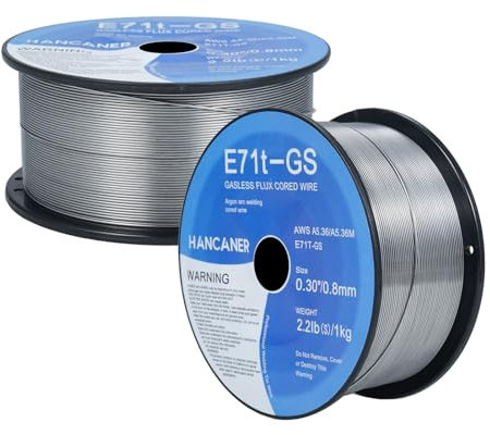 Weytoll 2 Rolls 0.8mm Gasless Flux Cored Wire Argon Arc Welding Cored Wire Airless Micro Welding Wire Practical Soldering Wires Welding Accessory