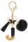 MWOOT Schlüsselanhänger Buchstabe J, Schlüsselanhänger mit Anfangsbuchstaben Schmetterling Bommel Quasten Anhänger für Damen Mädchen, Schwarz Harz Schlüsselringe Name für Rucksack Handtaschen Charms