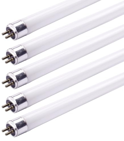 NCC-Licht 5 x Leuchtstoffröhre T5 HE 288mm W/840 G5 neutralweiß 4000K, ideal für Notbeleuchtung