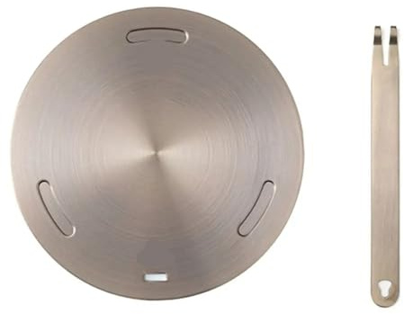 NihaoWXM Induktion Adapterplatte Wärmeleitungsplatte for Induktionsherde, Edelstahl, Wärmeverteilerring, Platte for Induktionsherde, Herdschutz(16cm)