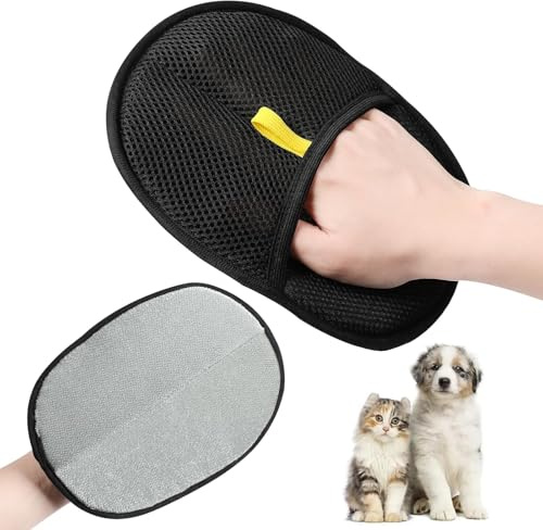 2025 Nouveau Déménagement De Cheveux Pour Animaux De Compagnie Glove, Gants Antistatiques Réutilisables à Double Faces, Utilisés Pour Le Nettoyage, L'épilation Et La Beauté Pour Les Canapés (1PCS)