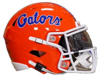 Gators Mid-Size SpeedFlex Helmet - with Free USA Flag Decal - Green Gridiron