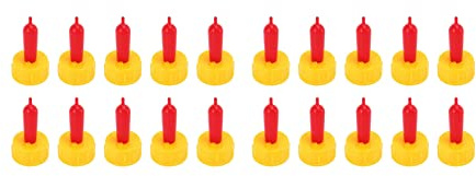 Jnchdghwa 20 Piezas Chupete de Silicona Tetina para Bebida de Leche para Alimentar Cordero, Oveja, Potro, Ternero, Fácil de Roscar En La Botella de Coque