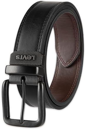 Levi's Men's Reversible Casual Jeans Belt, Black/Brown Casual, 38 (Waist 36)