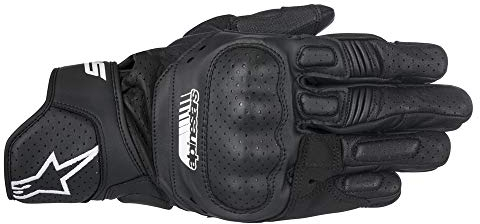 Alpinestars Handschuhe SP-5 Leder Motorrad Sporthandschuh schwarz, XL