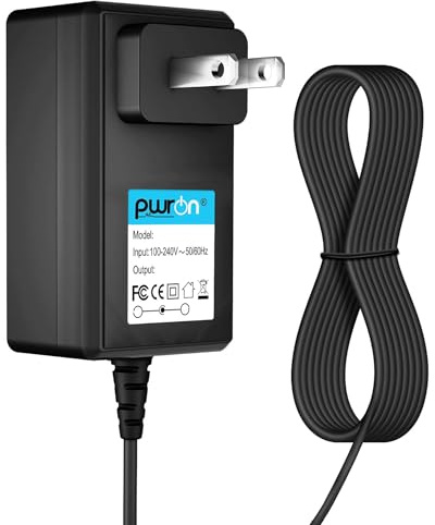 PwrON AC to DC Adapter for Vision Fitness Cycle R2100 R2200 R2200HRT Recumbent Bike Power Supply Cord