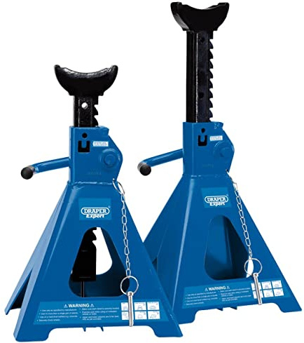 Draper 01814 Pair of Pneumatic Rise Ratcheting Axle Stands (5 Tonne)