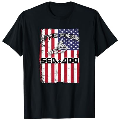 Big Wave - Seadoo American Live Free T-Shirt