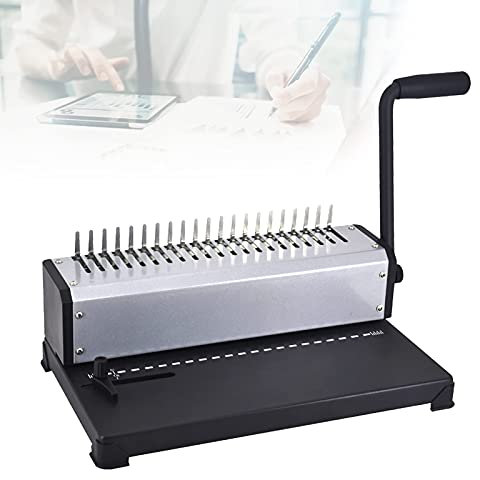 Bürozubehör, Kammbindemaschinen, Multifunktions-A4-Papierstanzmaschine, 21-Loch-Lochbinder, 200 Blatt Bindekapazität, Lochkapazität 12 Blatt