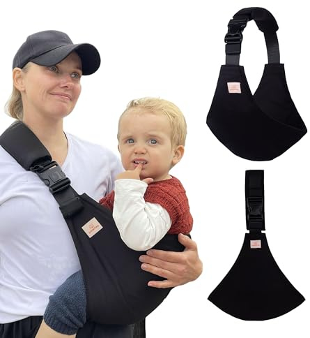 Bärsele, baby, bärsele, babybärare, från 9 månader till 48 månader, bomull, mjuk babybärare, Umarhea svart bärsele
