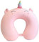 champracer Nackenkissen, Cartoon Tier Reisekissen Memory Foam Nackenkissen Nackenstütze, Niedlich Kinder Nackenkissen Erwachsene U-Geformte Nackenstützkissen für Reisen (Einhorn,30x30 cm)