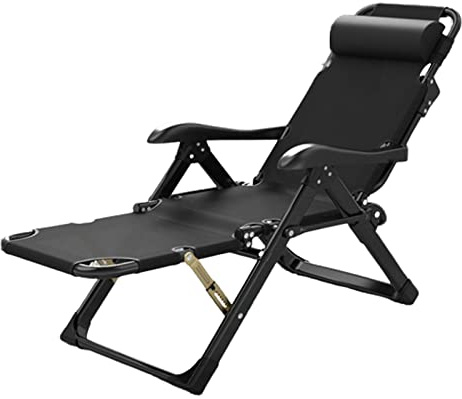QUEAWOQ Adjustable Indoor Reclining Lounger Chair Folding Adjustable with Headrest Padded Patio Lounger Soft Octopus Feet