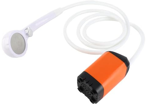 Portable Outdoor Electric Shower Pump with Digital Display, Built-in Filter & Strong Water Absorption - IPX7 Waterproof for Camping, Hiking, Backpacking, Beach & Pet Watering
