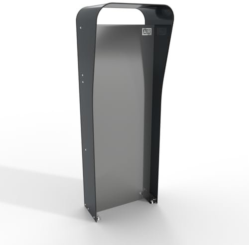 Box Air Klima Wallbox Stand – Fristående laddstolpe i aluminiumkomposit med rostfri stålkärna – Väderbeständig och kompatibel med de flesta laddstationer