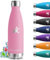 Botella Agua Acero Inoxidable, 750ml Botella Termica, sin BPA, Cantimplora Acero Inoxidable, A Prueba de Fugas, Garrafa Termica, Aislamiento al Vacío, Botellas para Escuela, Cafetería, Oficina