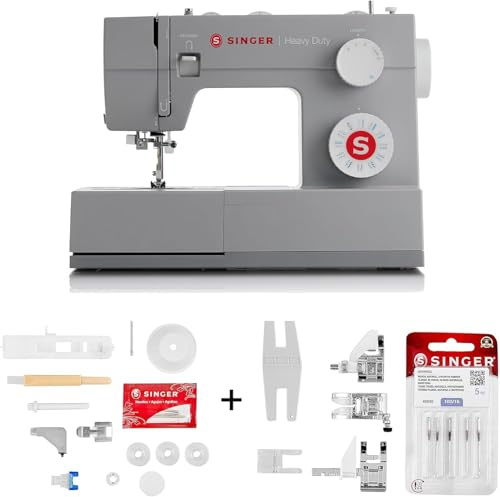 Singer Heavy Duty HD 4423 Nähmaschine mit verstärktem Motor und exklusivem BONUS-SET VON CUCIREONLINE
