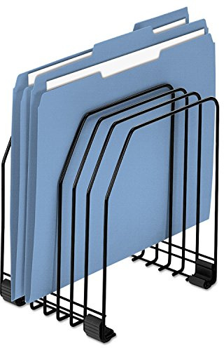 Fellowes Workstation File Organizer, 7 Section, Wire, Black (68112)