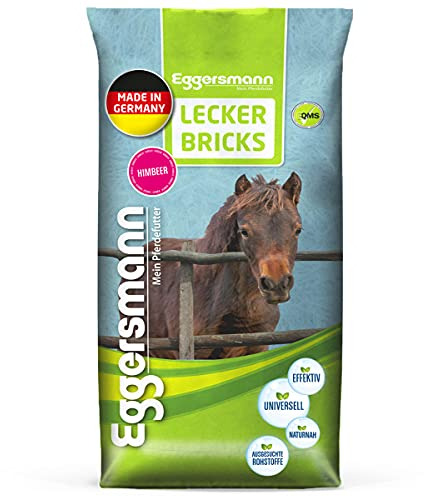 Eggersmann Lecker Bricks Himbeer für Pferde, 1-er Pack (1 x 25 kg)