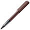 LAMY Lx edler Tintenroller 390 aus Aluminium in der Farbe marron mit Edelmetallveredelung und Metallclip veredelt, inkl. Tintenrollermine LAMY M 63 Strichbreite M in schwarz und Geschenkverpackung