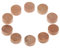 Vaorwne 10Pcs Water Key Water Key Spit Valve Cork Pad For Trumpet Trombone Repair Accessories Diameter 9Mm Thickness 4Mm