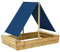 vidaXL Kiefernholz Imprägniert Sandkasten mit Dach Sandbox Sandkiste Spielhaus Holzsandkasten Garten Kinder Holz Spielzeug 160x100x133cm