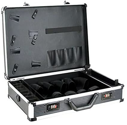 SHZICMY Werkzeugkiste für Barber, Friseur Aluminium-Werkzeugkoffer Leer Allzweckkoffer Werkzeugkiste Alukiste Organizer Trimmer Clipper Friseur Werkzeugkoffer Scherklinge Box