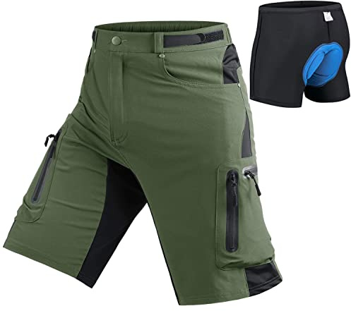 Seltrue MTB herr cykelshorts, snabbtorkande MTB shorts herr mountainbike byxor cykelbyxor cykelshorts, andas säckig cykel shorts utomhus Shorts