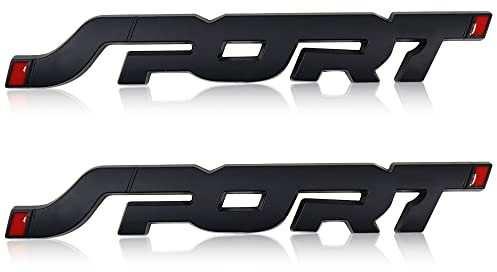 Haohai CN-001 2Pack 3D Metal Car Sport Sticker, Sport Logo Emblem Badge Decals, Car Side Fender Rear Trunk Sport Sticker (Black)