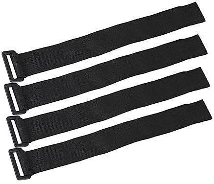 VILLCASE 4pcs Cable Management Straps Sturdy Nylon Sticky Straps Hook and Loop Tape for Electric Car Home
