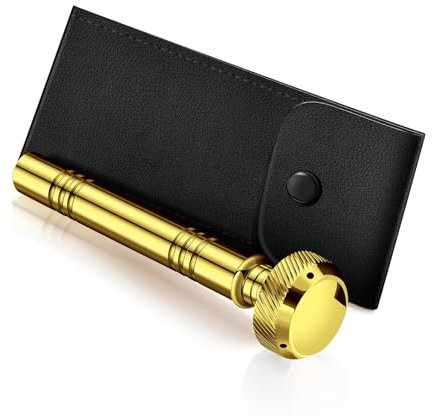 JTQYFI Aspersor de agua bendita con estuche de cuero para eventos religiosos y bautizos, instrumento de bendición