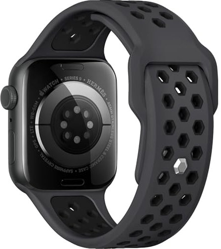 DGege Sport Band Compatible with Apple Watch Ultra 2 Band,Compatible with Apple Watch Bands for Men 49mm 46mm 45mm 44mm 42mm,Silicone Waterproof Strap for iWatch Bands Series 10 9 8 7 6 5 4 SE Ultra
