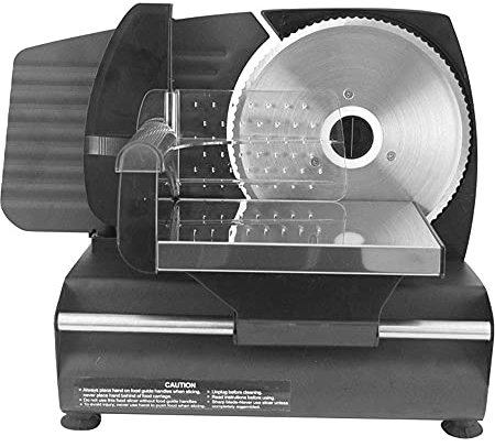 LYDBMYT Machine à trancher la Viande, trancheuse à Viande électrique de précision, trancheuse à Aliments en Acier Inoxydable, Coupe-légumes, Coupe-Fromage pour charcuterie et Dinde, 220 V