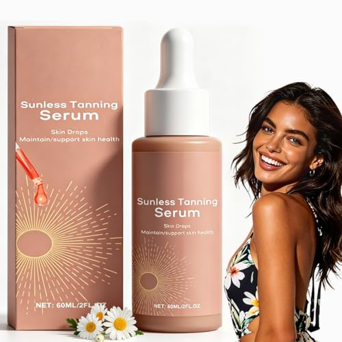 Gocce Autoabbronzanti per Viso e Corpo – Gocce Abbronzanti, Siero Concentrato da Mischiare alla Crema, Gocce Abbronzanti Senza Sole per Colorito Naturale, Tanning Drops Idratanti & Vegan, 60ml