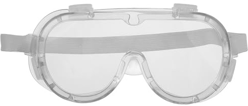 LOLIPPYY Occhiali Protettivi Trasparenti Antiappannamento con Fascia Regolabile Ergonomica per Lavoro Laboratorio e Attività Industriali Protezione Occhi Leggera e Sicura