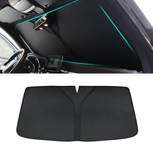 CBRWBKWHI Coche Parasol Parabrisas, para BMW X2 IX2 SDrive 20i U10 2024 2025 2026 5 Sièges Plegable Aislamiento TéRmico Rayos UV ProteccióN Mantener la Calma Interior Accesorios