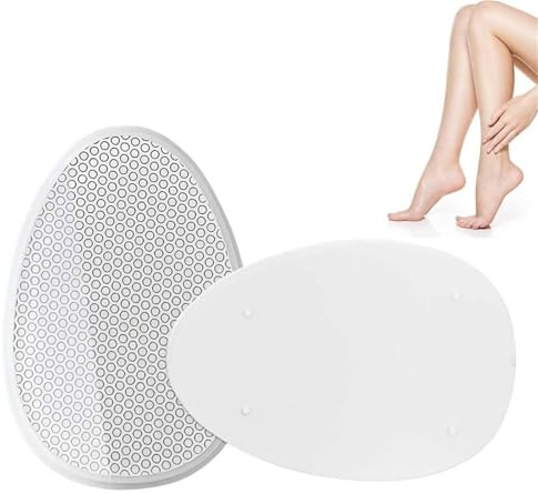 2 Gomme Ergonomiche For Capelli In Nano Vetro, Strumento For La Rimozione Dei Peli In Cristallo Indolore Con Copertura Protettiva, Esfoliante For Pelle Riutilizzabile For