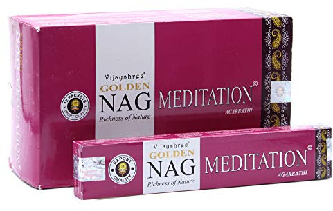 Incienso Golden Meditation 12x15g Nag champa