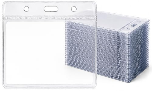 PCL Media ltd® Klar ID-bricka passfodral medium ficka plånbok infogningsstorlek (60 x 90 mm) paket med 100
